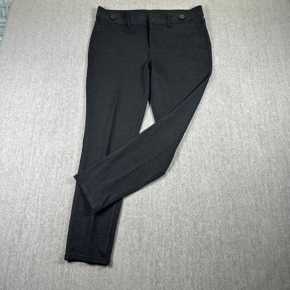 Seven7 Pants Women 14 Gray Skinny Flat Front‎ Slimming Stretch Chino